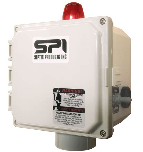 septic alarm junction box|replace septic distribution box.